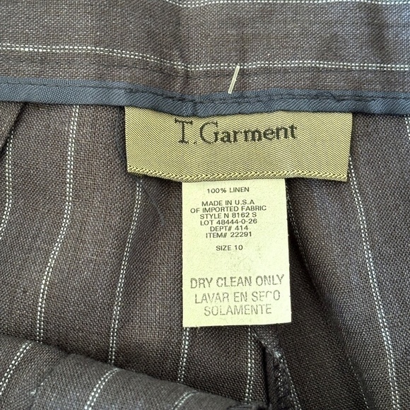 Vintage NWT T. Garment 100% linen women's suit made in USA vintage size 10 - Picture 11 of 15
